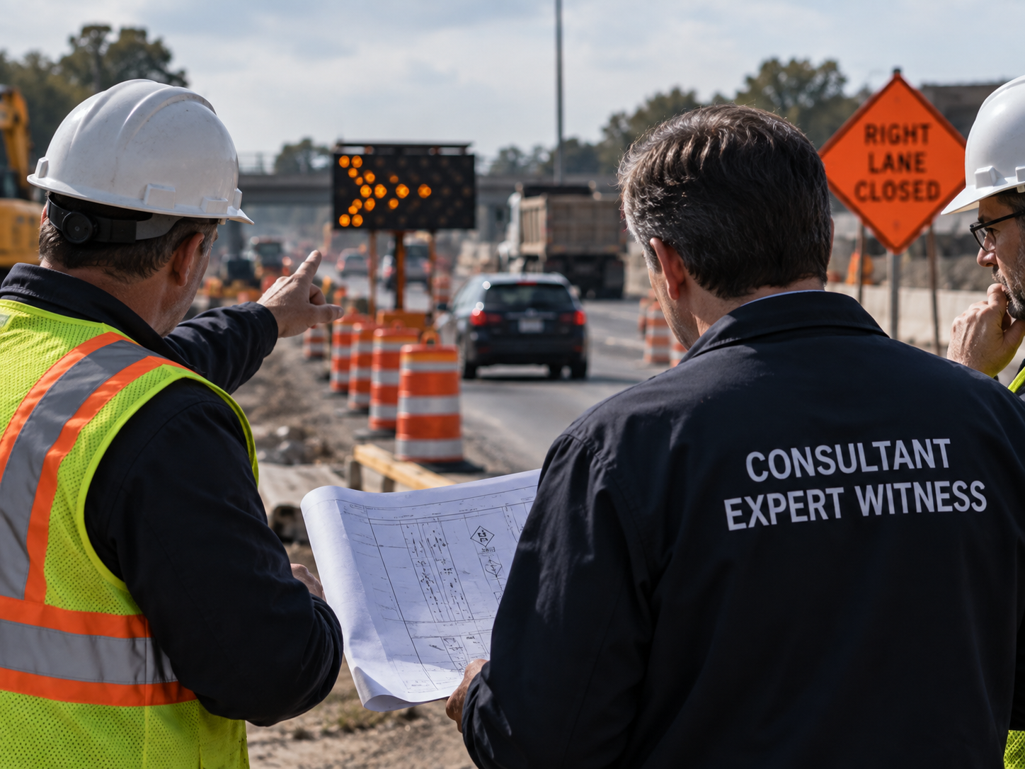 Construction workers discussing important matters on the construction site.